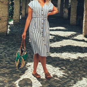 Striped Linen Dress